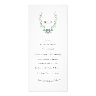 Panfleto Riqueza Cinzenta Rústica Aquarela | Casamento