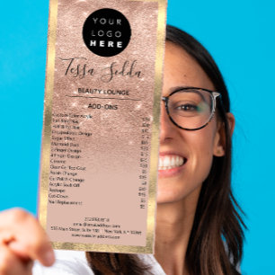 Panfleto Rosa de Pedicure de Maquiagem de Cabelo do Unhas