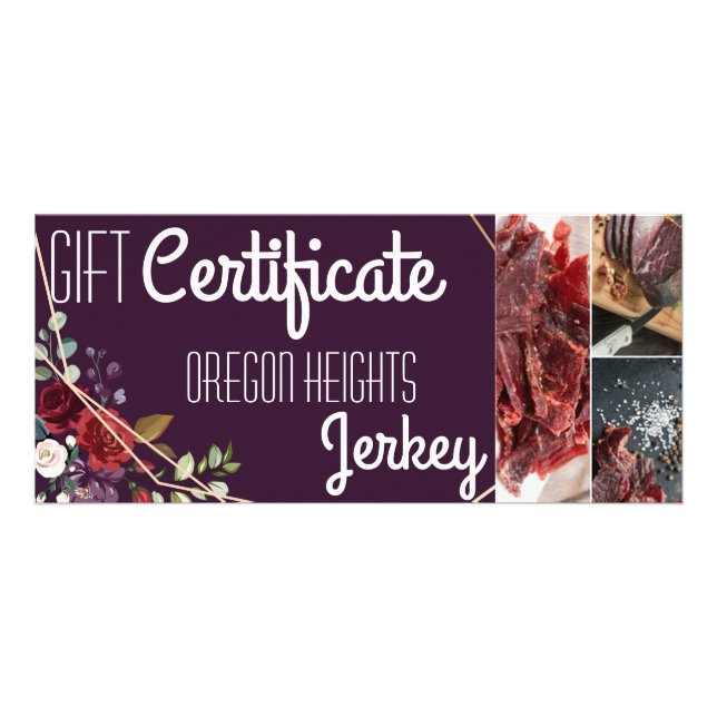 Panfleto rosa de Plum Purple de Certificado de Oferta Empre (Frente)