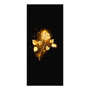 Panfleto rosa do ouro ( rosa dourado )