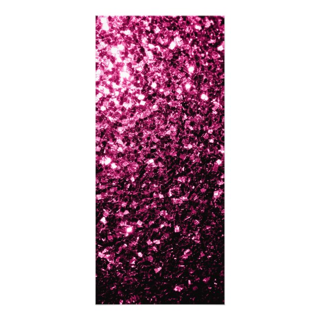 Panfleto Rosa escuro falso brilho glitter faíscas (Frente)