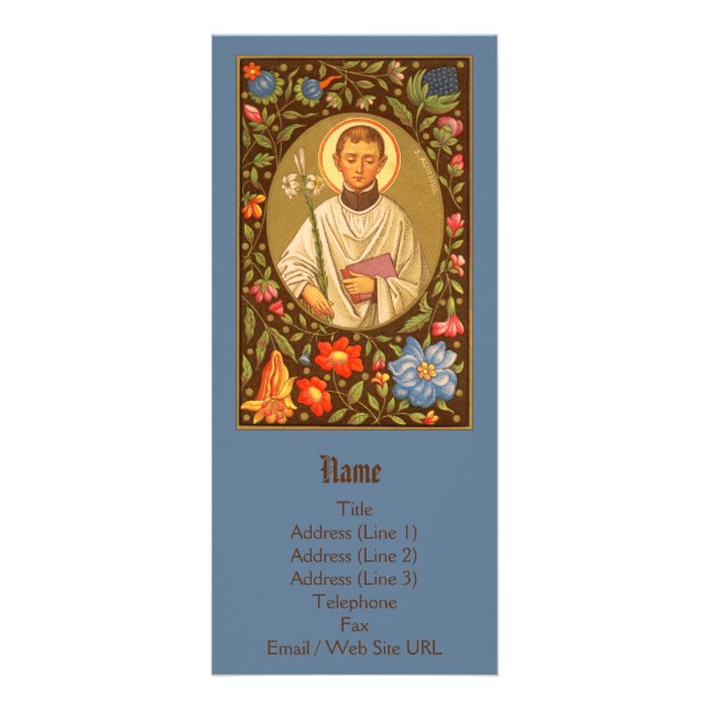 Panfleto Rua. Aloysius Gonzaga (PM 01) Personalizável (Frente)