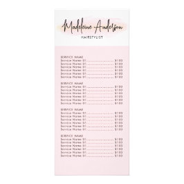 Panfleto Salão de Cabeleireiro Brilho Dourado Rosa Choque