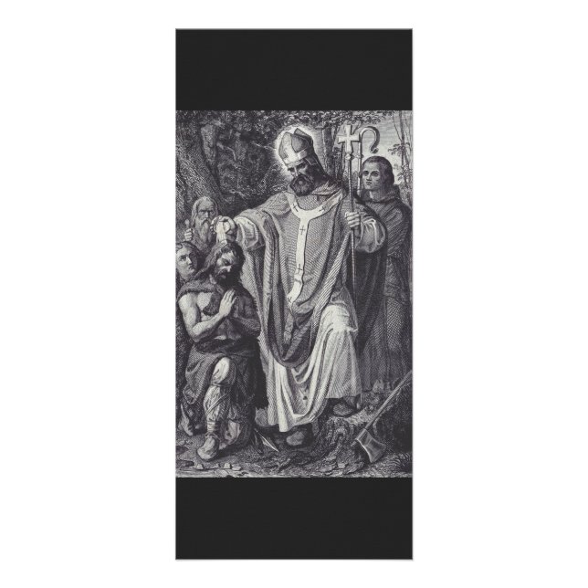 Panfleto Santo Boniface Inglês Benedictine monge (Frente)