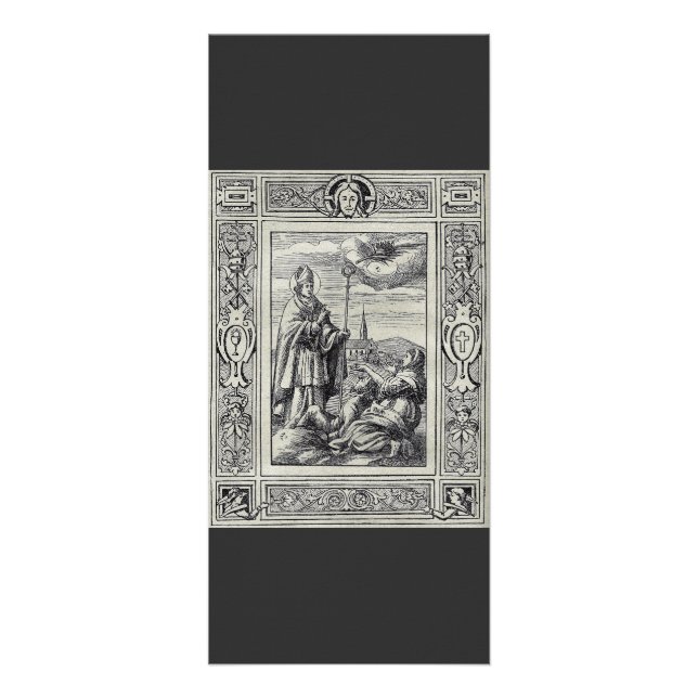Panfleto São Valentim de Roma Gravura Arte Premium (Frente)