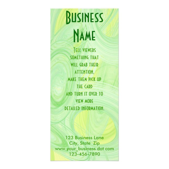 Panfleto Scratch espiral verde (Frente)