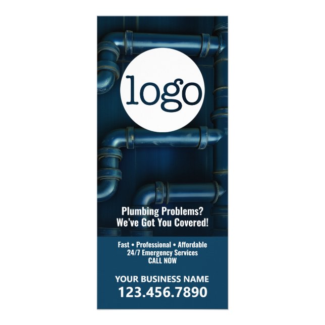 Panfleto Serviços de canalização - Small Business Plumber M (Frente)