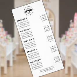 Panfleto Serviços/Produto Personalizado Simples Branco