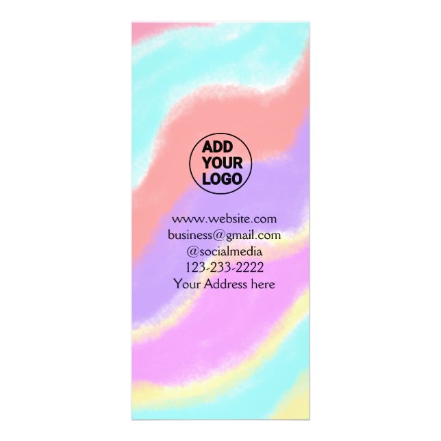 Panfleto simples e mínimo adicione seu logotipo/design aqui (Frente)