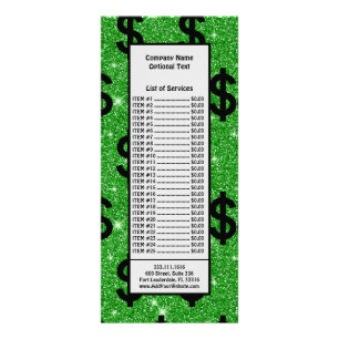 Panfleto Sinal de Dólar Preto Dinheiro Empreendedor Wall St