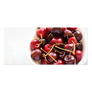Panfleto tigela de cerejas