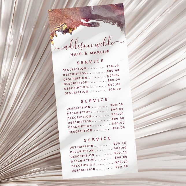 Panfleto Tinta De Aquarela Líquida De Arte Moderna Roxa E D (Criador carregado)