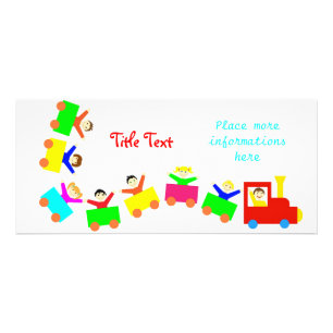 Panfleto Trem feliz dos miúdos