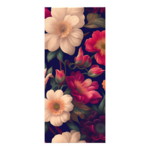 Panfleto Um papel de parede com um padrão floral 