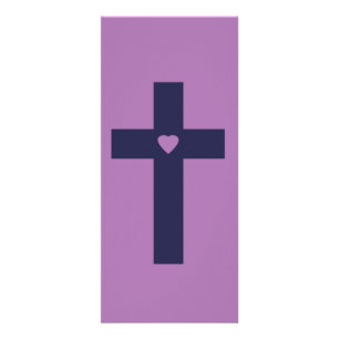 Panfleto Uma cruz com coração