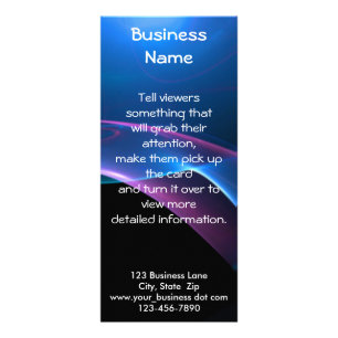 Panfleto Varredura roxa e azul sonhadora