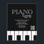 Panfletos de Aulas de Piano para Adultos Crianças<br><div class="desc">Panfletos de Aulas de Piano para Eventos Promocionais</div>