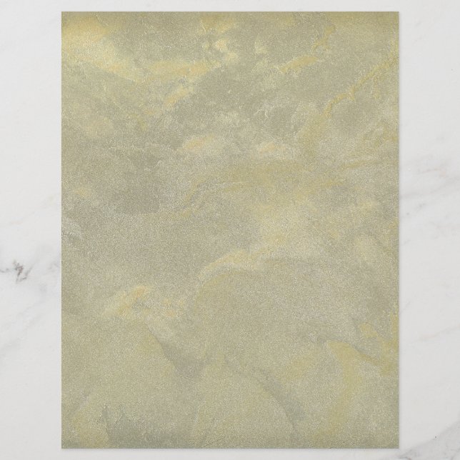 Panfletos de Gesso Metálico Prata e Dourado (Frente)