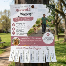 Panfletos de Negócios de Cães de Pet Sitter 