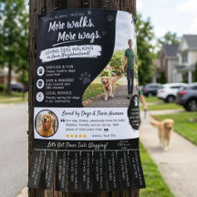 Panfletos de Negócios de Cães de Pet Sitter