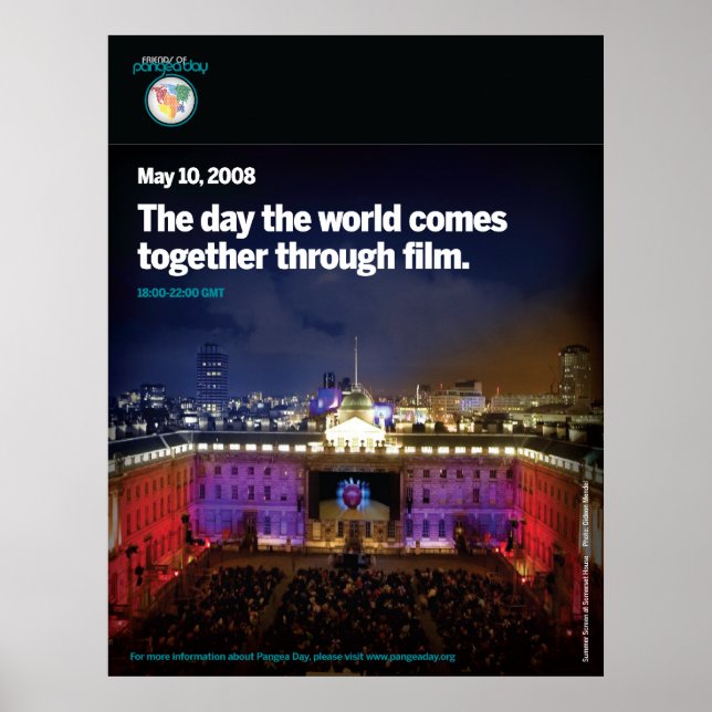 Pangea Day Poster (Frente)