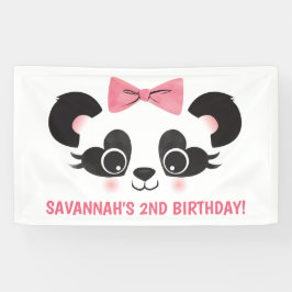 Pano de Fundo para Festa de Aniversário Urso Panda