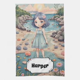 Pano De Prato A felicidade de Beachcomber é personalizada