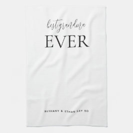 Pano De Prato A Melhor Avó Alguma Vez Personalizada Branco Ou Qu
