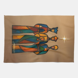 Pano De Prato Abstract Three Wise Men