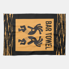 Pano De Prato American Indian Style Kokopelli Bar Towel
