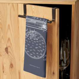 Pano De Prato Antique Stopwatch, desenho de patente 1889