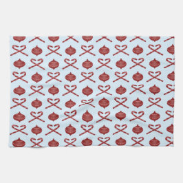 Pano De Prato Arcos e ornamentos de Candy Cane