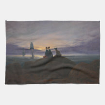 Ascensão lunar sobre o mar (Caspar David Friedrich