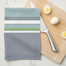 Pano De Prato Azul branco e Cinzas