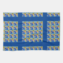 Azul, mistura colorida de flores silvestres