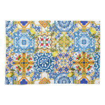 Azulejos mediterrânicos, majolica, estilo Sicilian