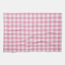 Pano De Prato Baby Pink Gingham Pattern