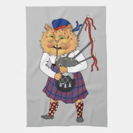 Pano De Prato Bagpipe Gato Louis Wain