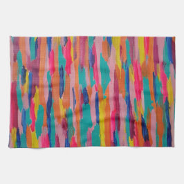 Pano De Prato Bandas Abstrato cor-de-rosa