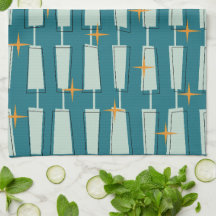 Blocos Atômicos Teal, Aqua em Estilo Moderno de Me