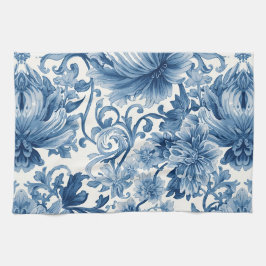 Pano De Prato Blue Dreams | Floral Watercolor Chinoiserie