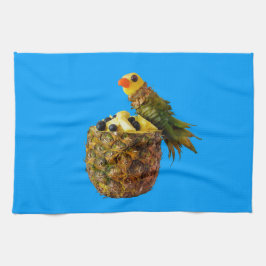 Pano De Prato Blue parrot kitchen towel.