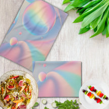 Bolhas Coloridas Psicodélicas Cor-de-rosa Azul-Tea