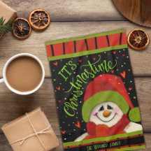 Bonito Natal Snowman Red Green Personalizado