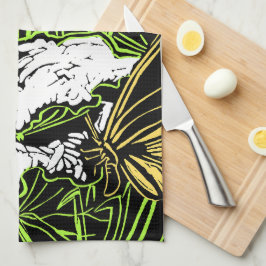 Pano De Prato Borboletas e renda da Rainha Anne