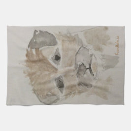 Pano De Prato Borda Terrier Chá