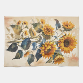 Pano De Prato Buquê amarelo de girassóis