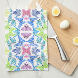 Pano De Prato Butterfly Mosaic Kitchen Towels