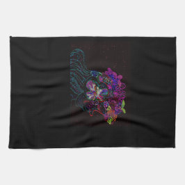 Pano De Prato Butterfly Princess Kitchen Towel