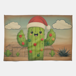Pano De Prato Cactus Natal